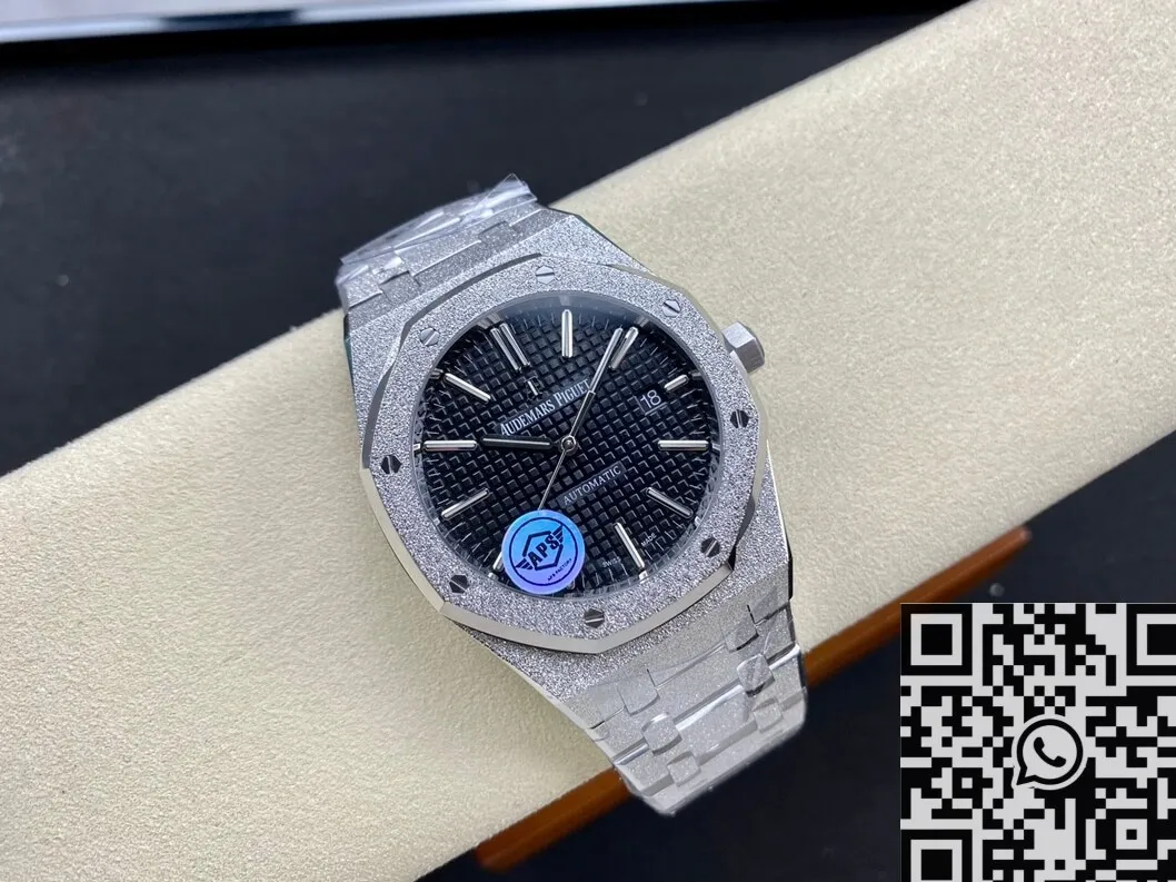 Audemars Piguet Royal Oak Frosted 15410 Black Dial Watch APS Factory Thermal 2008