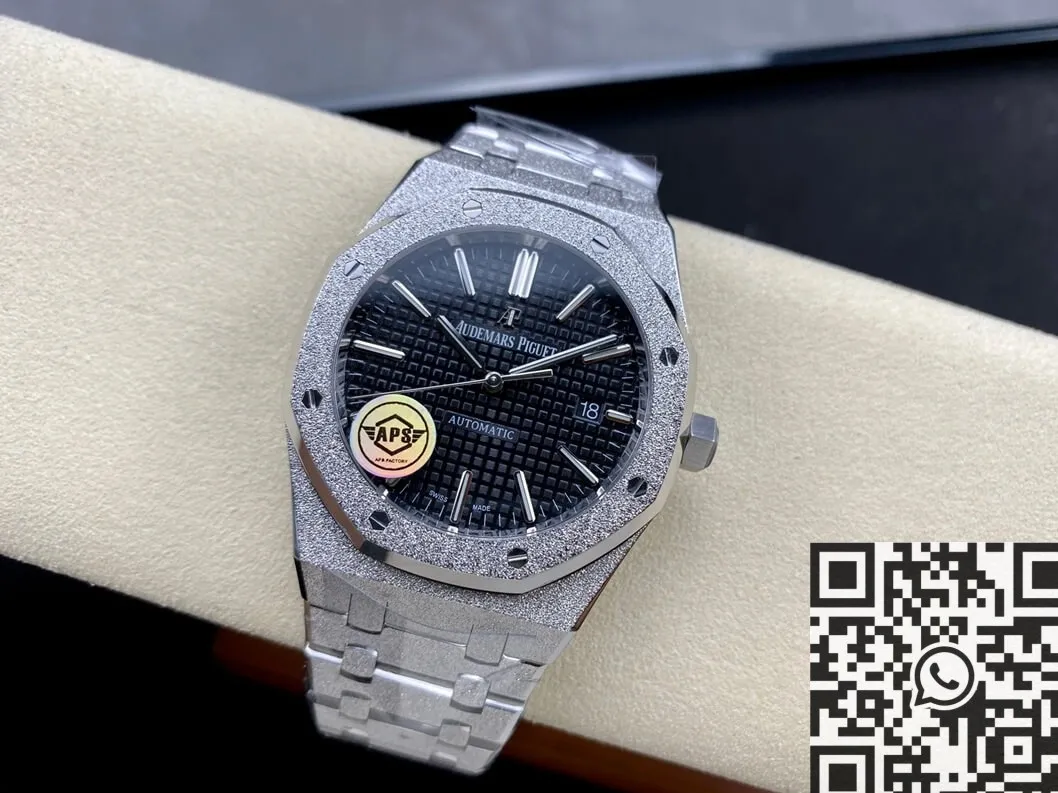 Audemars Piguet Royal Oak Frosted 15410 Black Dial Watch APS Factory Thermal 2008