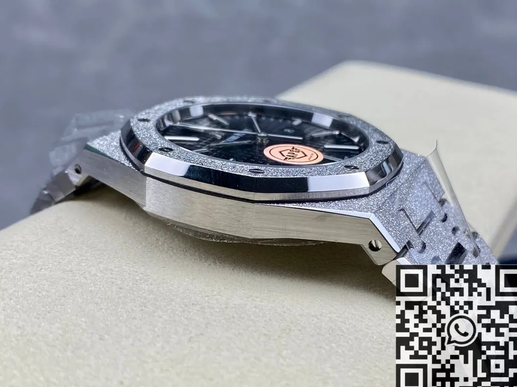 Audemars Piguet Royal Oak Frosted 15410 Black Dial Watch APS Factory Thermal 2008