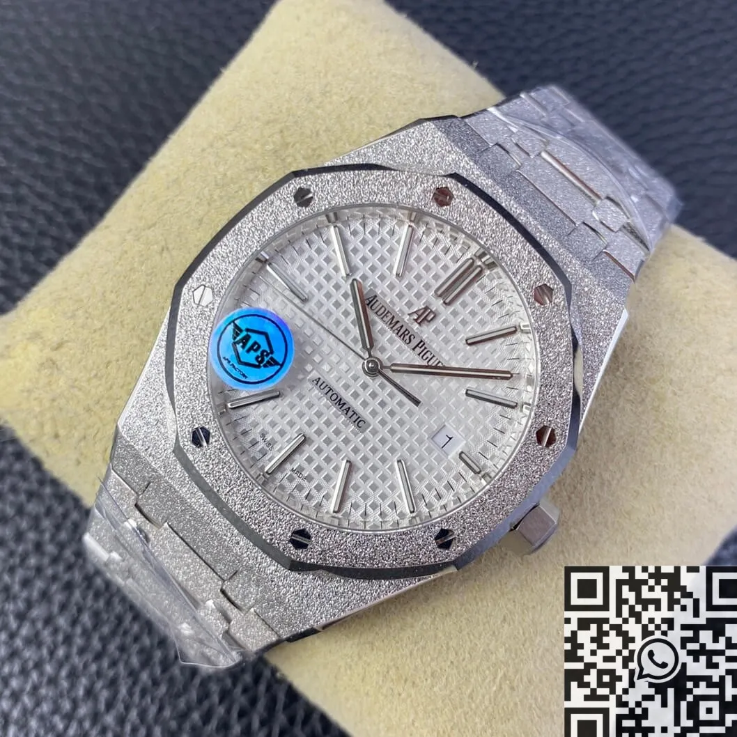 Timeless Audemars Piguet Royal Oak Frosted 15410 White Dial Watch APS Factory 2007