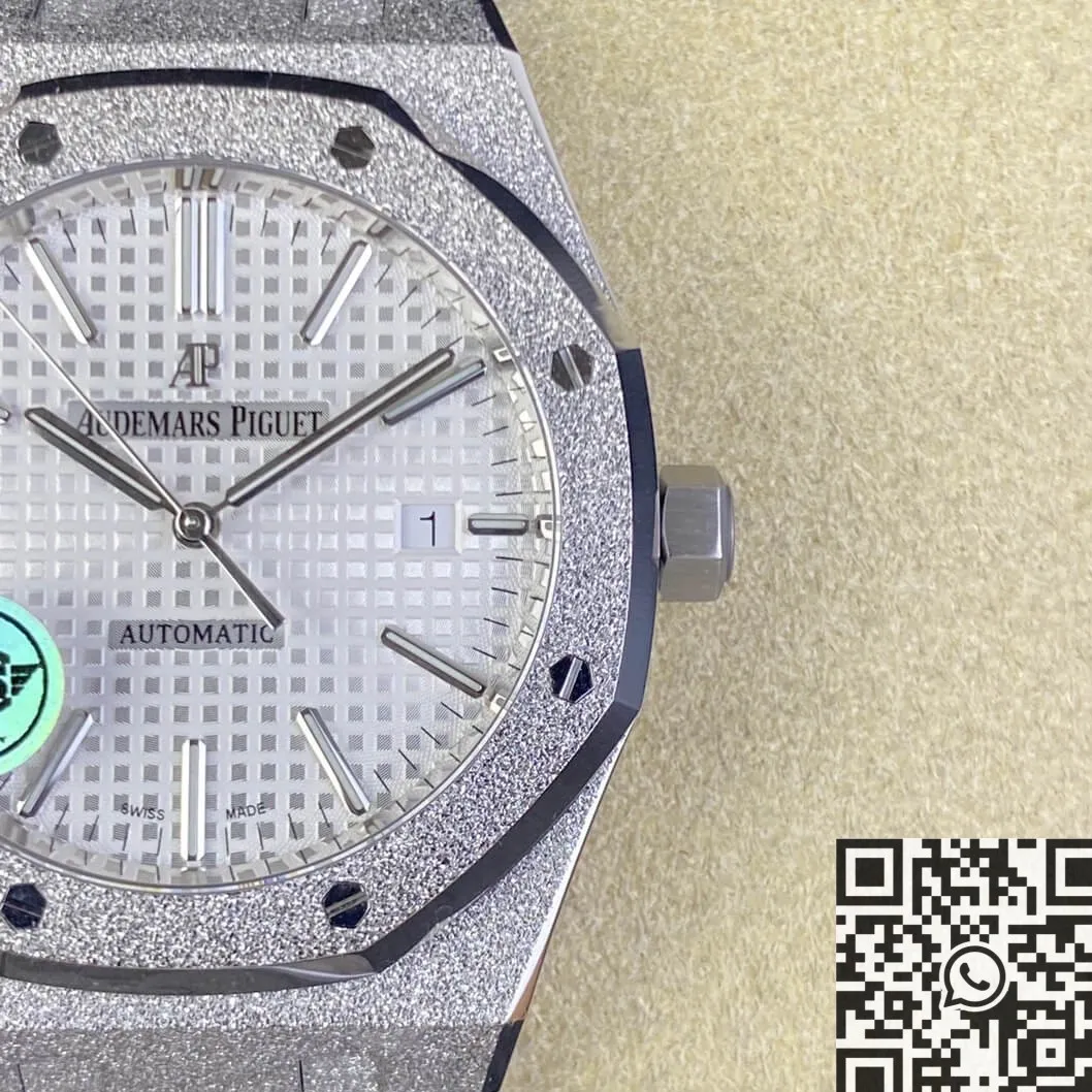 Timeless Audemars Piguet Royal Oak Frosted 15410 White Dial Watch APS Factory 2007