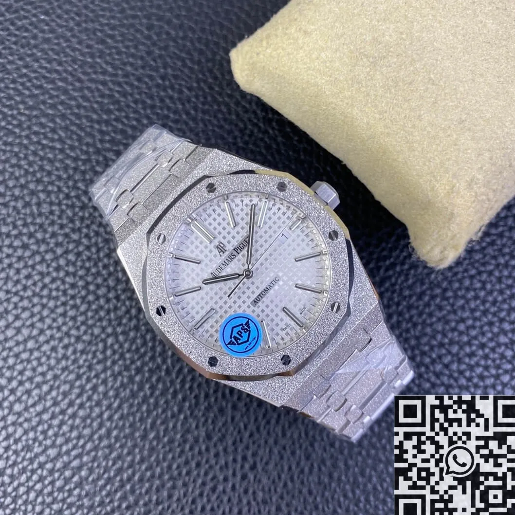 Timeless Audemars Piguet Royal Oak Frosted 15410 White Dial Watch APS Factory 2007
