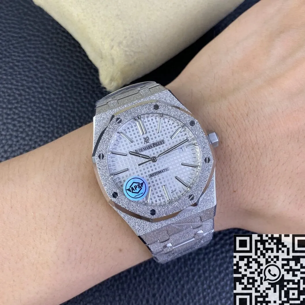 Timeless Audemars Piguet Royal Oak Frosted 15410 White Dial Watch APS Factory 2007