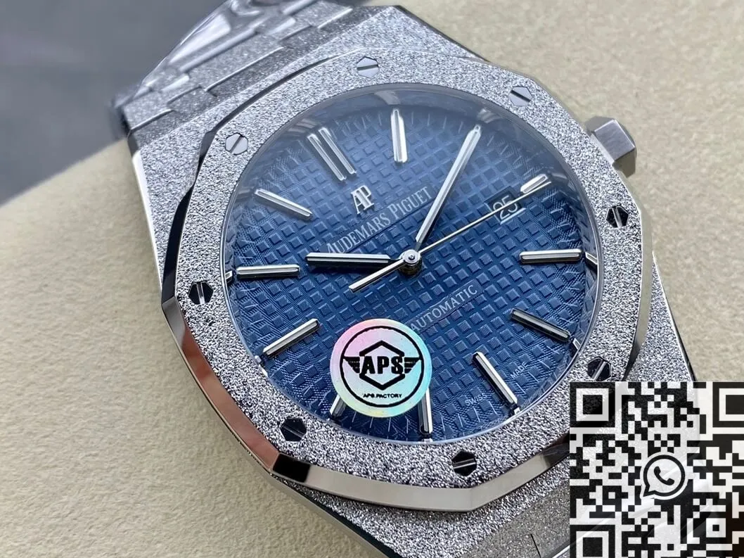Audemars Piguet Royal Oak Frosted 15410BC.GG.1224BC.01 Blue Dial APS Factory Affordable 2010