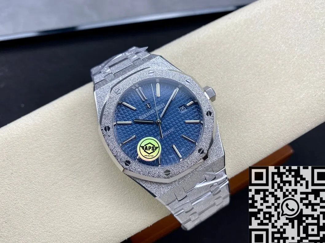 Audemars Piguet Royal Oak Frosted 15410BC.GG.1224BC.01 Blue Dial APS Factory Affordable 2010