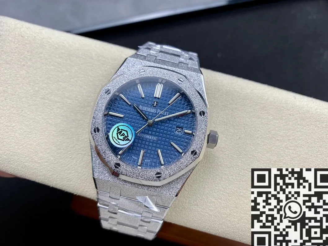 Audemars Piguet Royal Oak Frosted 15410BC.GG.1224BC.01 Blue Dial APS Factory Affordable 2010