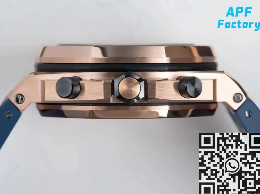 Audemars Piguet Royal Oak Offshore 26238OR Rose Gold Blue Dial Watch APF Factory Trendsetting 2057