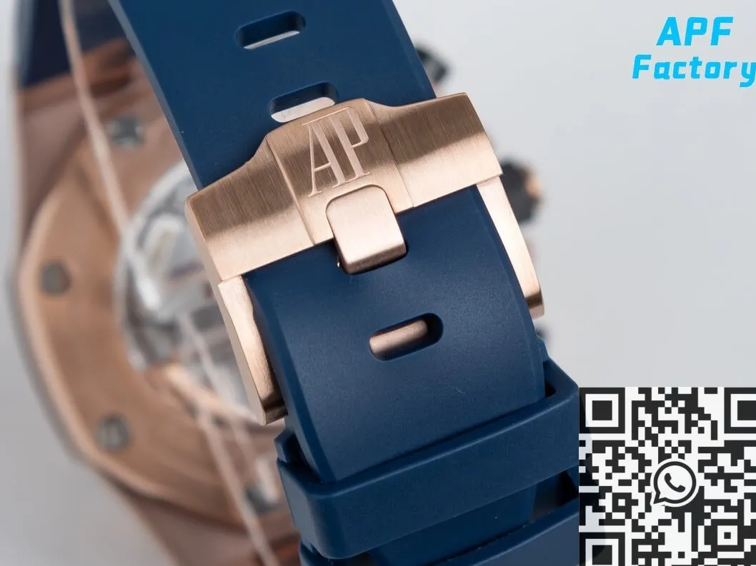 Audemars Piguet Royal Oak Offshore 26238OR Rose Gold Blue Dial Watch APF Factory Trendsetting 2057