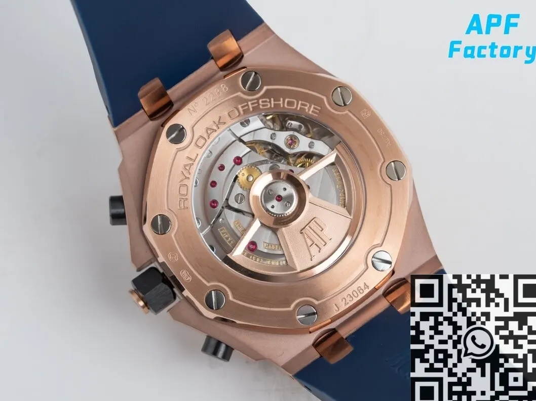 Audemars Piguet Royal Oak Offshore 26238OR Rose Gold Blue Dial Watch APF Factory Trendsetting 2057
