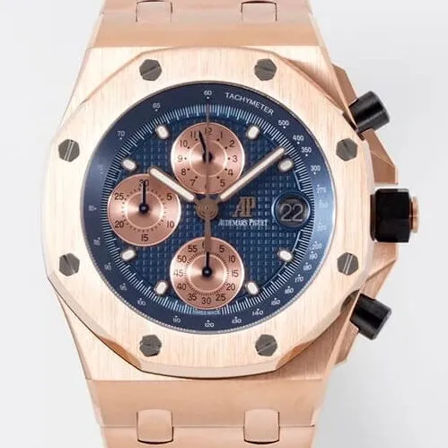 Vibrant Audemars Piguet Royal Oak Offshore 26238OR.OO.2000OR.01 Dark Blue Dial APF Factory 2065