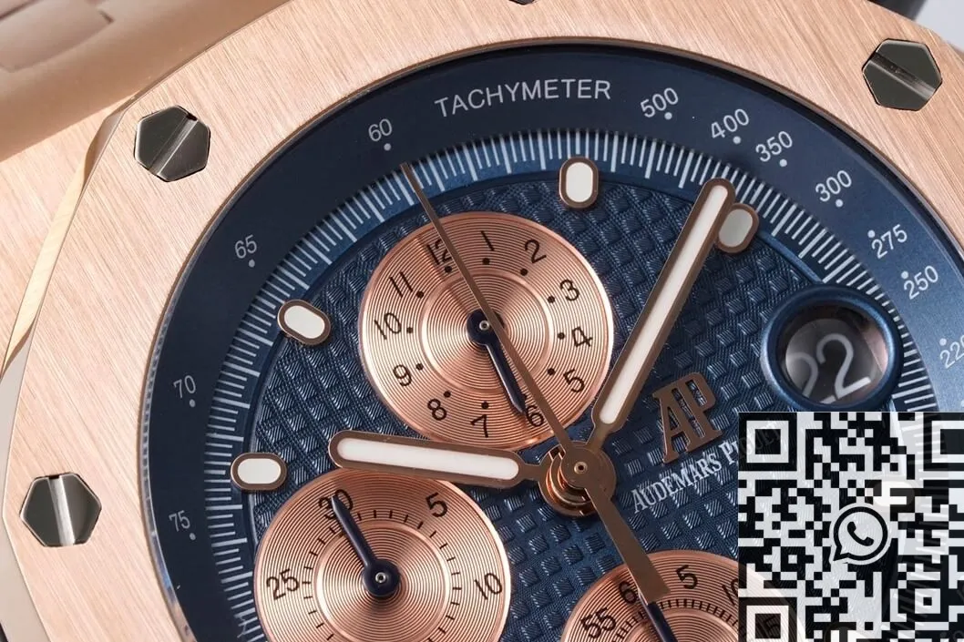 Vibrant Audemars Piguet Royal Oak Offshore 26238OR.OO.2000OR.01 Dark Blue Dial APF Factory 2065