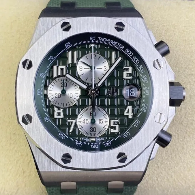 GoodFit Audemars Piguet Royal Oak Offshore 26238TI.OO.A056CA.01 Army Green Dial Watch APF Factory 2052