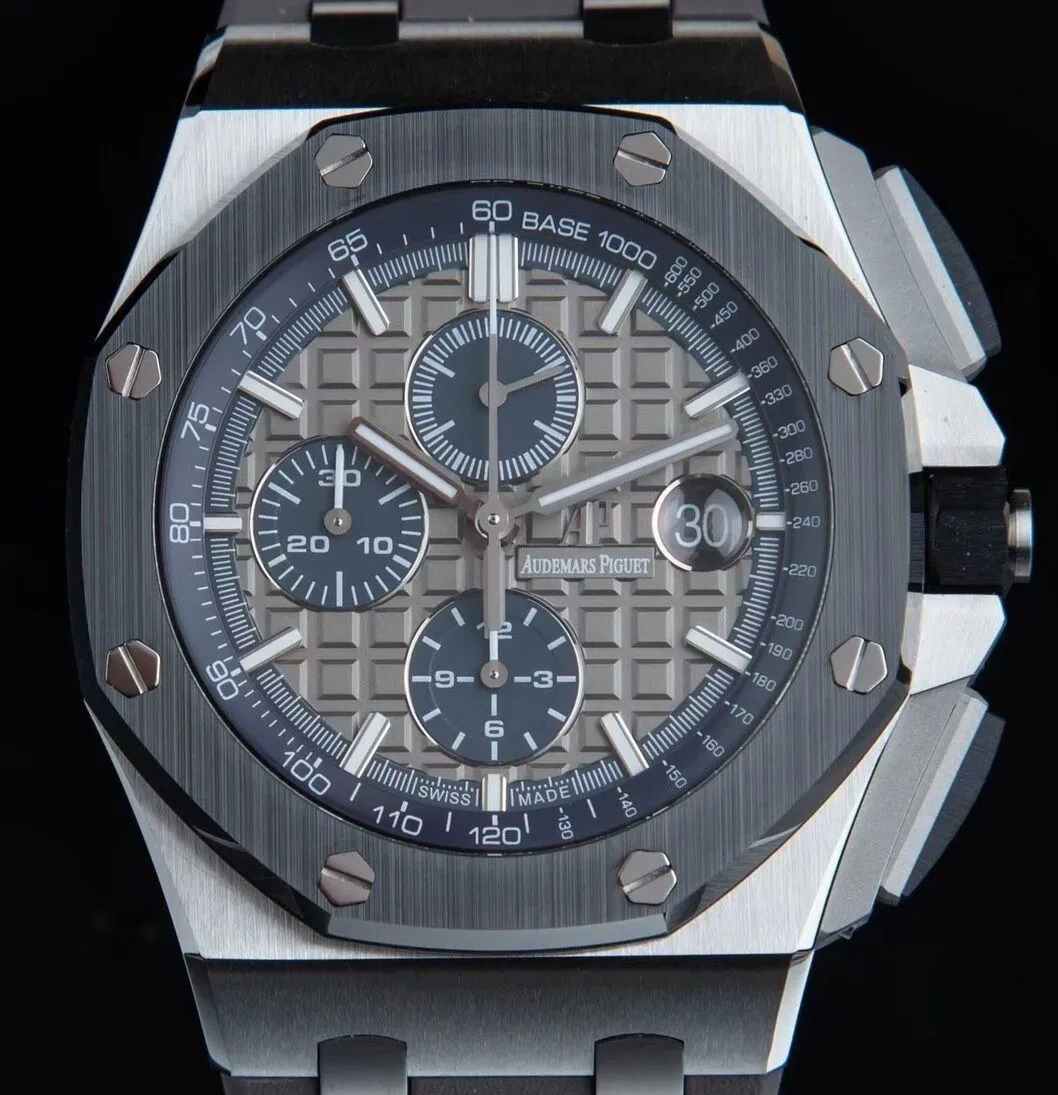 EasyCare Audemars Piguet Royal Oak Offshore 26400IO.OO.A004CA.02 Gray Panda Plate Watch APF Factory 2069