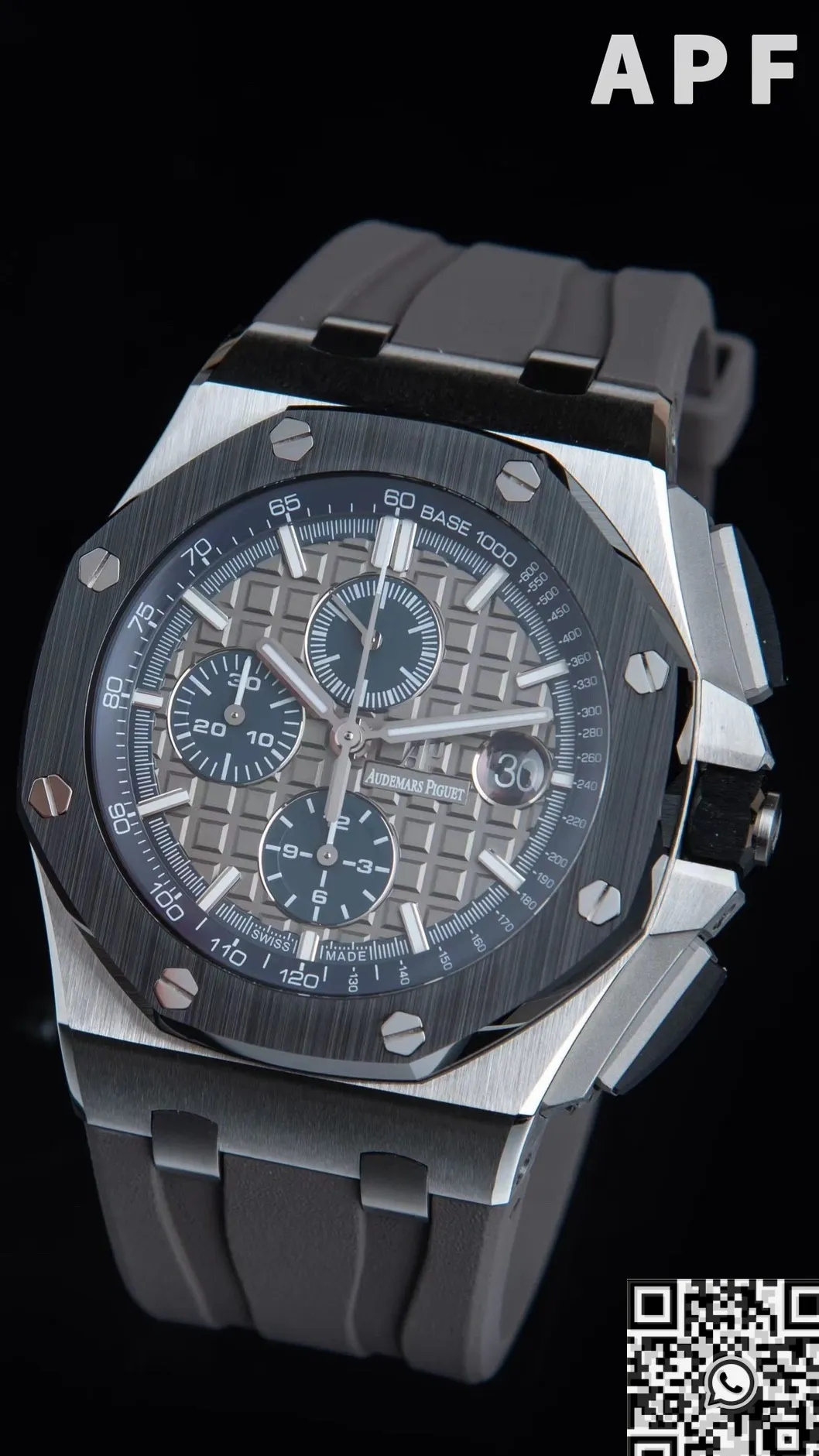 EasyCare Audemars Piguet Royal Oak Offshore 26400IO.OO.A004CA.02 Gray Panda Plate Watch APF Factory 2069
