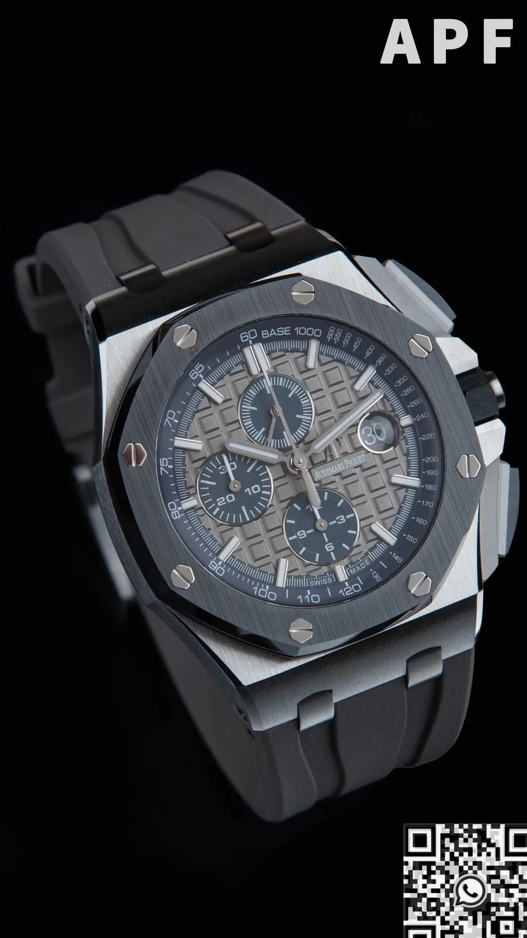 EasyCare Audemars Piguet Royal Oak Offshore 26400IO.OO.A004CA.02 Gray Panda Plate Watch APF Factory 2069