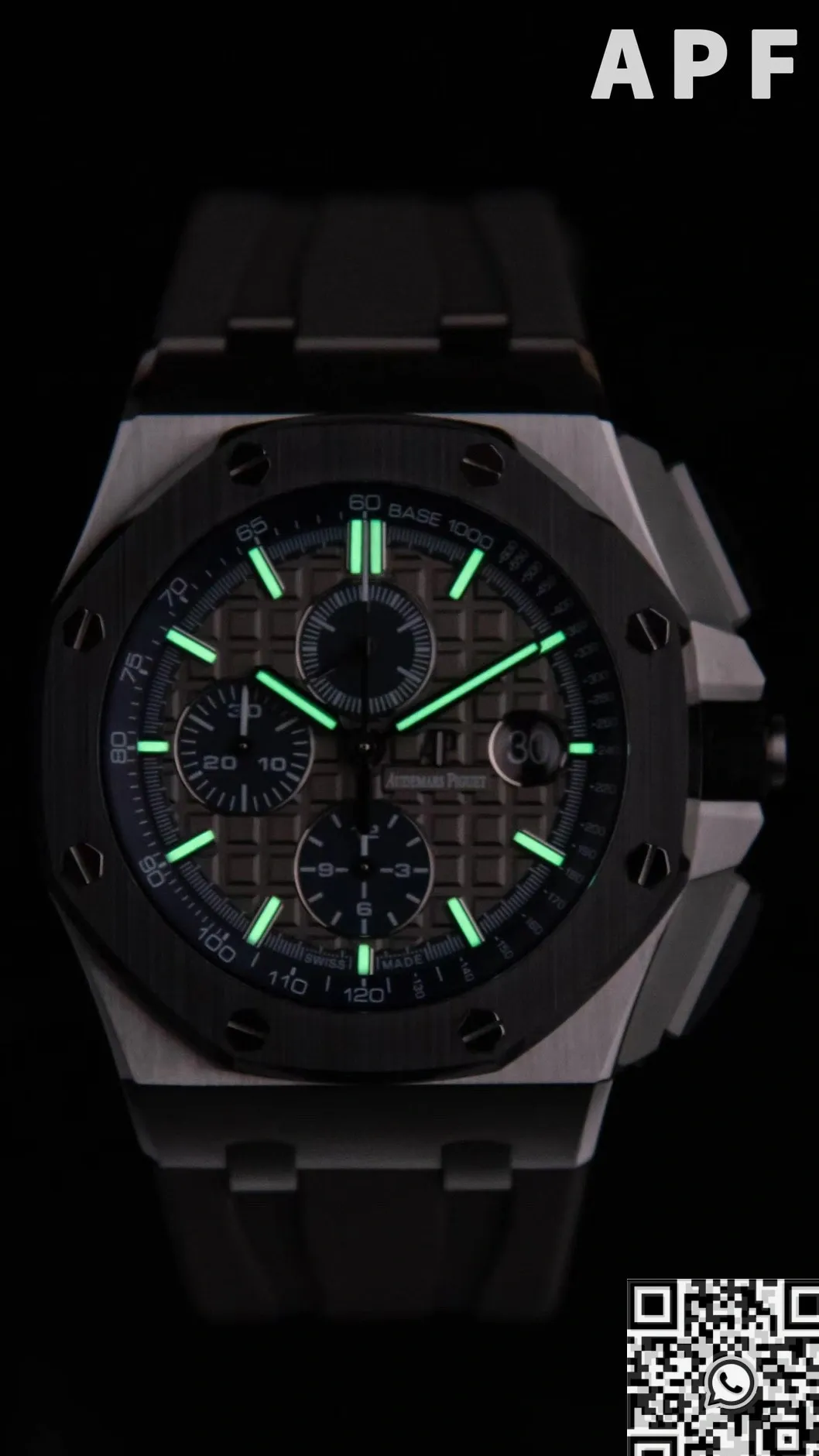 EasyCare Audemars Piguet Royal Oak Offshore 26400IO.OO.A004CA.02 Gray Panda Plate Watch APF Factory 2069