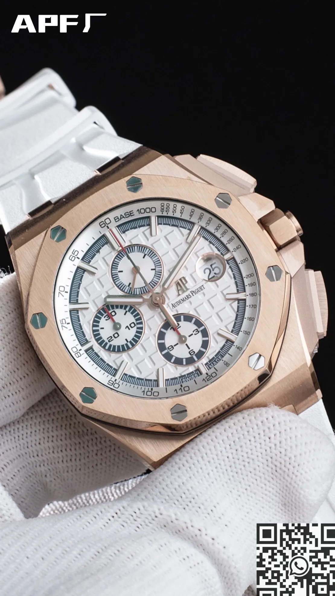 Affordable Audemars Piguet Royal Oak Offshore 26400OR.OO.A010CA.01 White Panda Plate APF Factory 2068