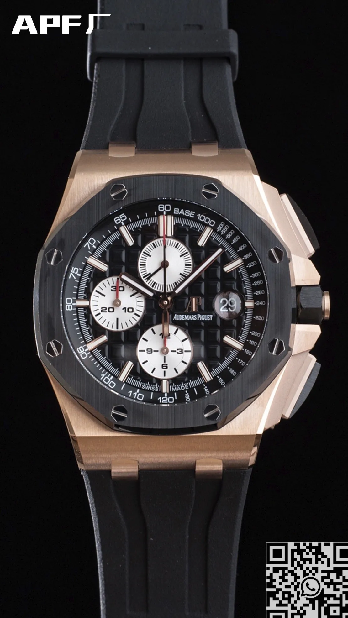 Sporty Audemars Piguet Royal Oak Offshore 26400RO.OO.A002CA.01 Rose Gold Watch APF Factory 2070