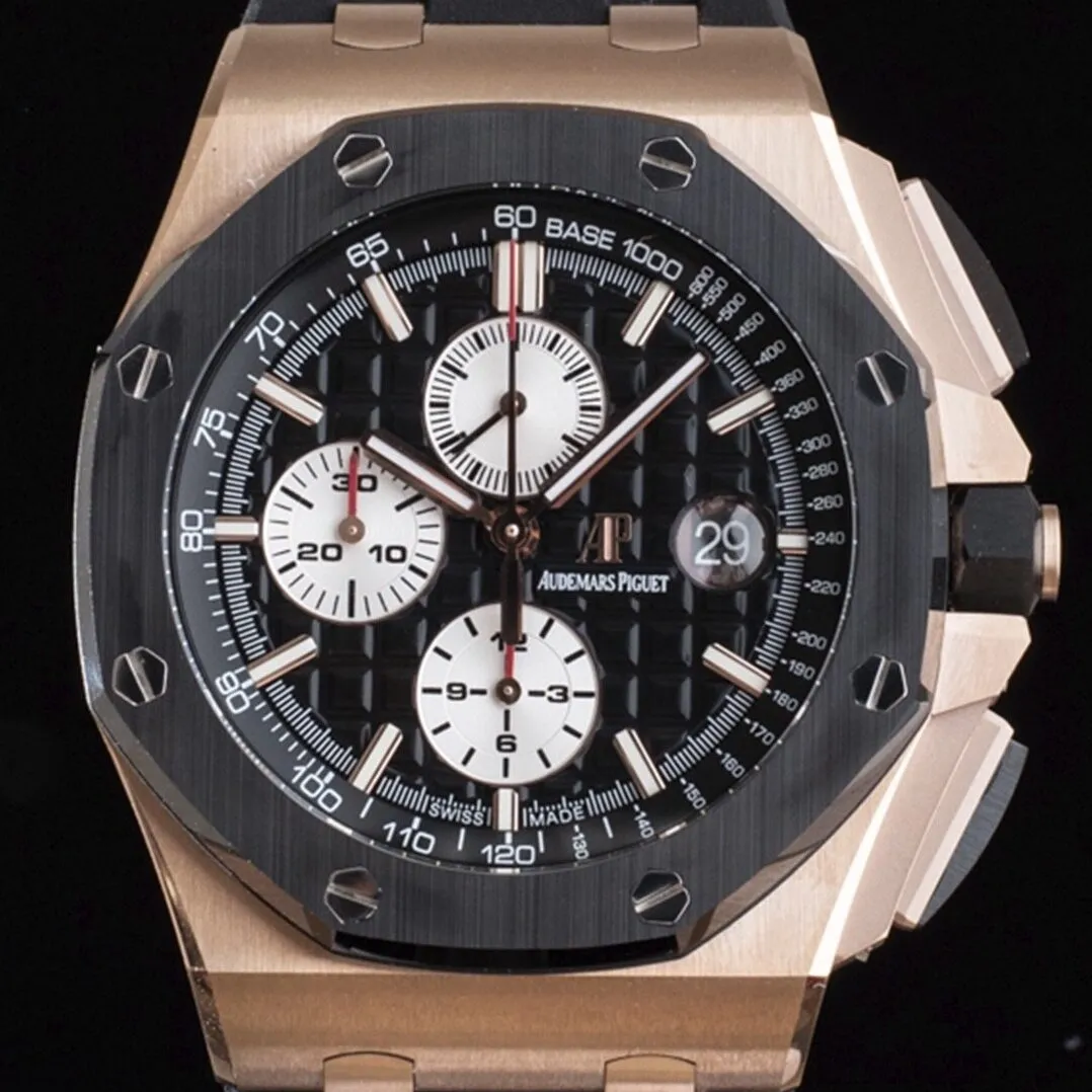Sporty Audemars Piguet Royal Oak Offshore 26400RO.OO.A002CA.01 Rose Gold Watch APF Factory 2070