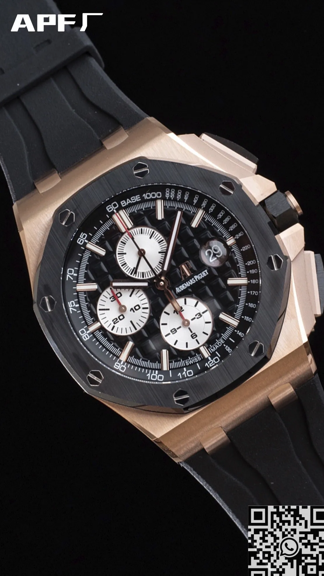 Sporty Audemars Piguet Royal Oak Offshore 26400RO.OO.A002CA.01 Rose Gold Watch APF Factory 2070