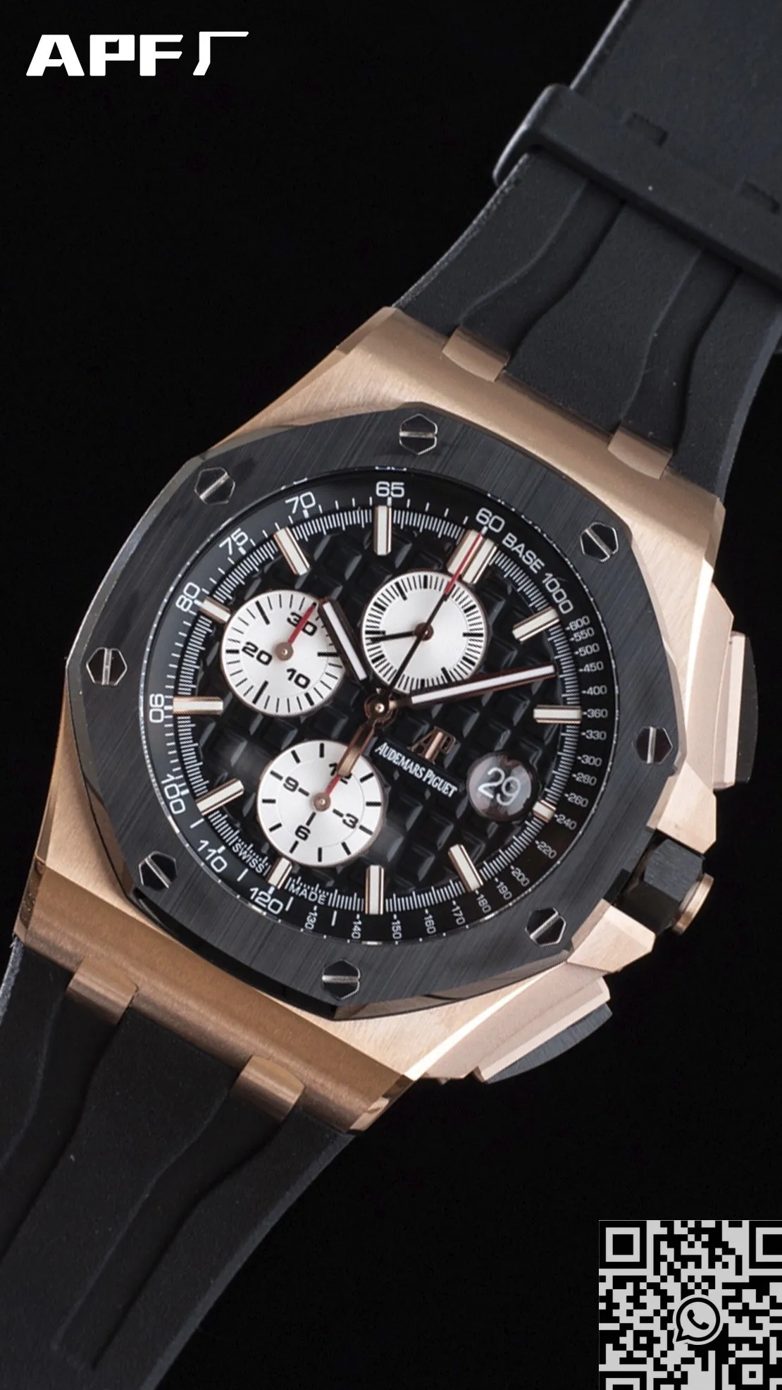 Sporty Audemars Piguet Royal Oak Offshore 26400RO.OO.A002CA.01 Rose Gold Watch APF Factory 2070