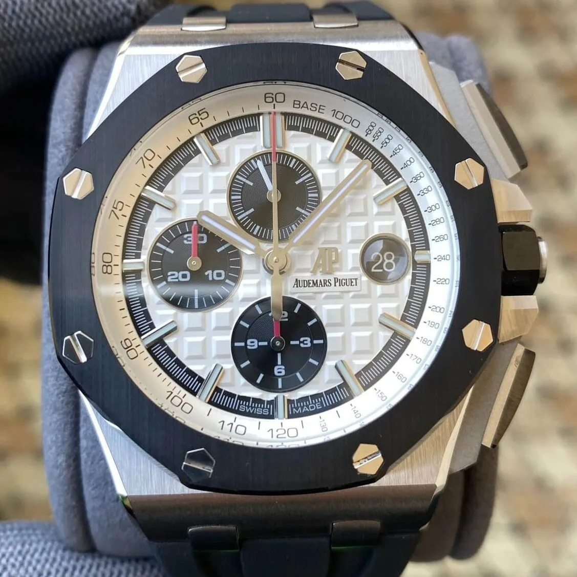 Premium Audemars Piguet Royal Oak Offshore 26400SO.OO.A002CA.01 Silver Panda Plate APS Factory 2017