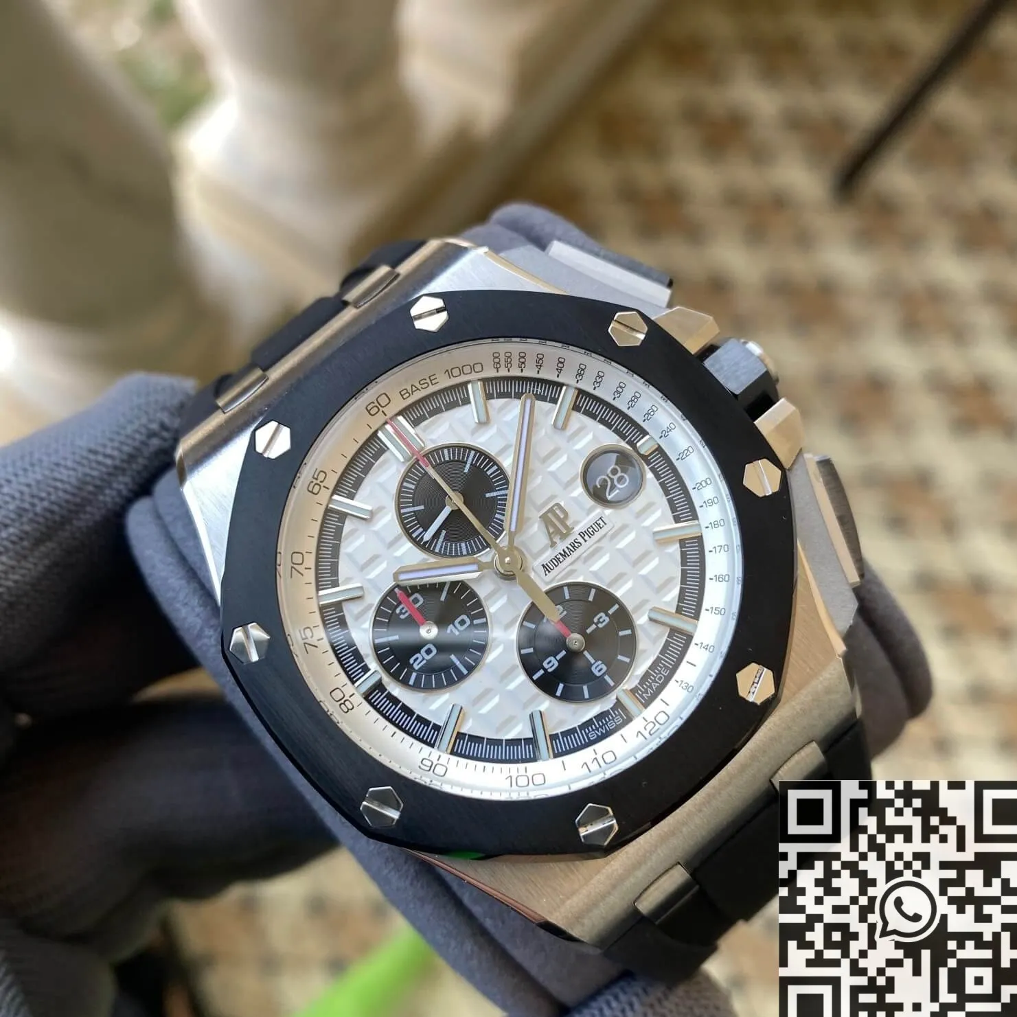 Premium Audemars Piguet Royal Oak Offshore 26400SO.OO.A002CA.01 Silver Panda Plate APS Factory 2017