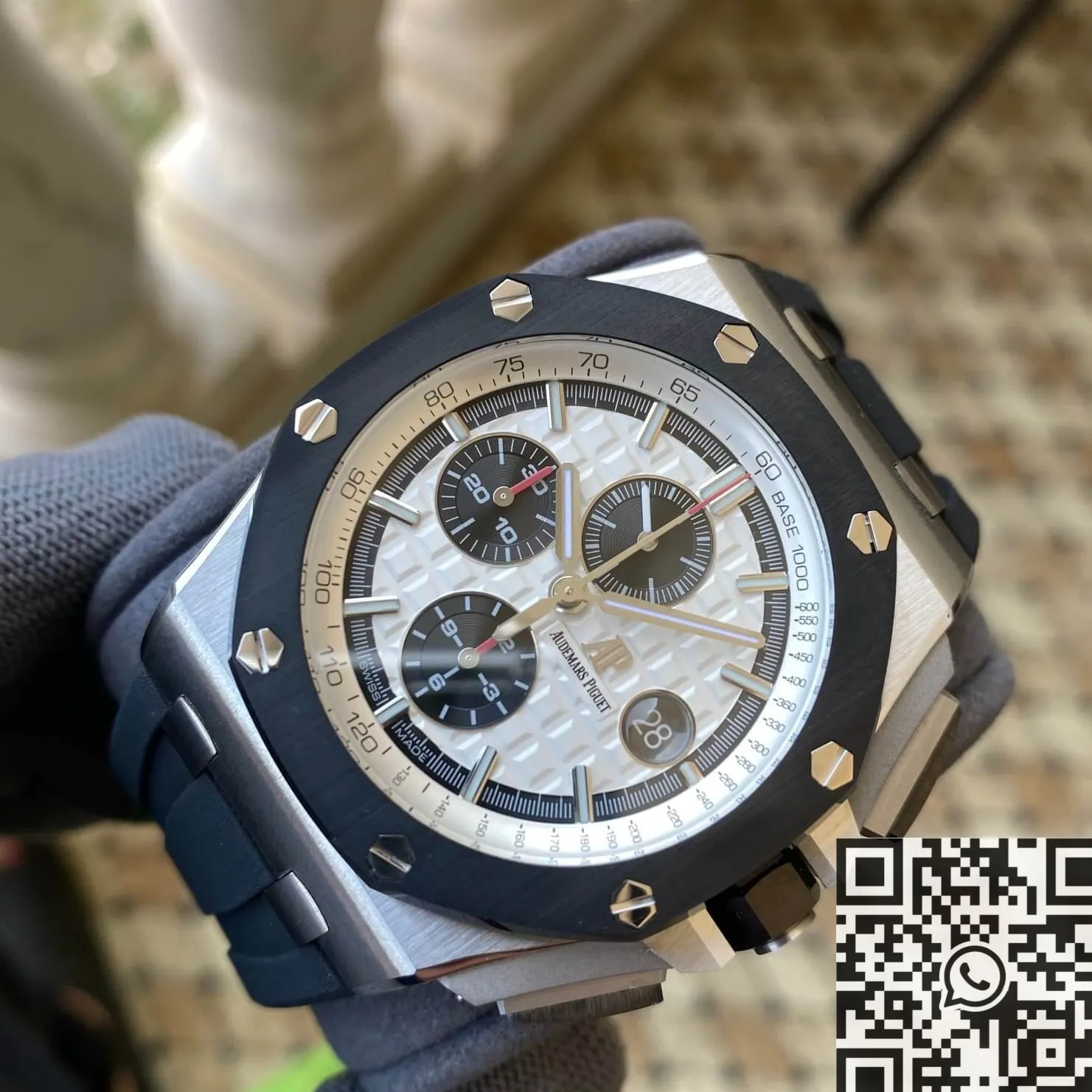 Premium Audemars Piguet Royal Oak Offshore 26400SO.OO.A002CA.01 Silver Panda Plate APS Factory 2017