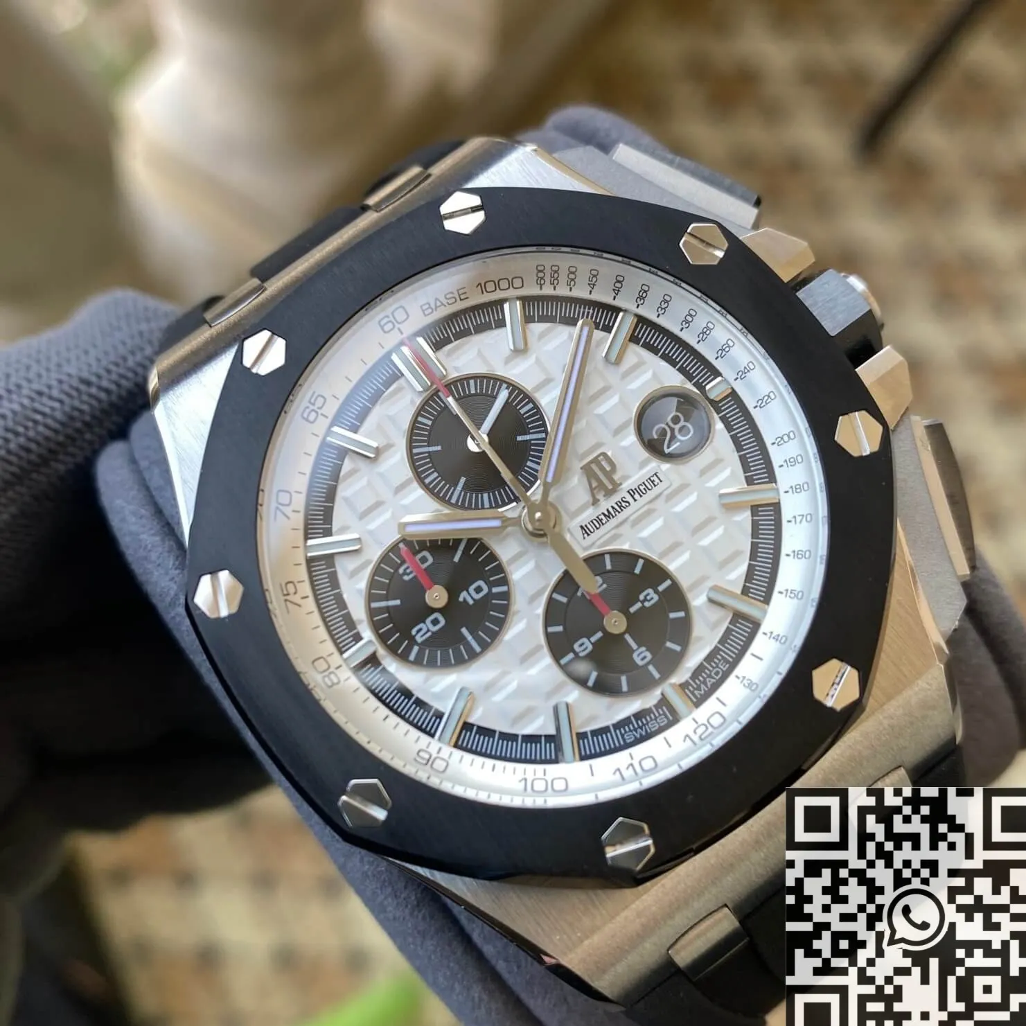 Premium Audemars Piguet Royal Oak Offshore 26400SO.OO.A002CA.01 Silver Panda Plate APS Factory 2017
