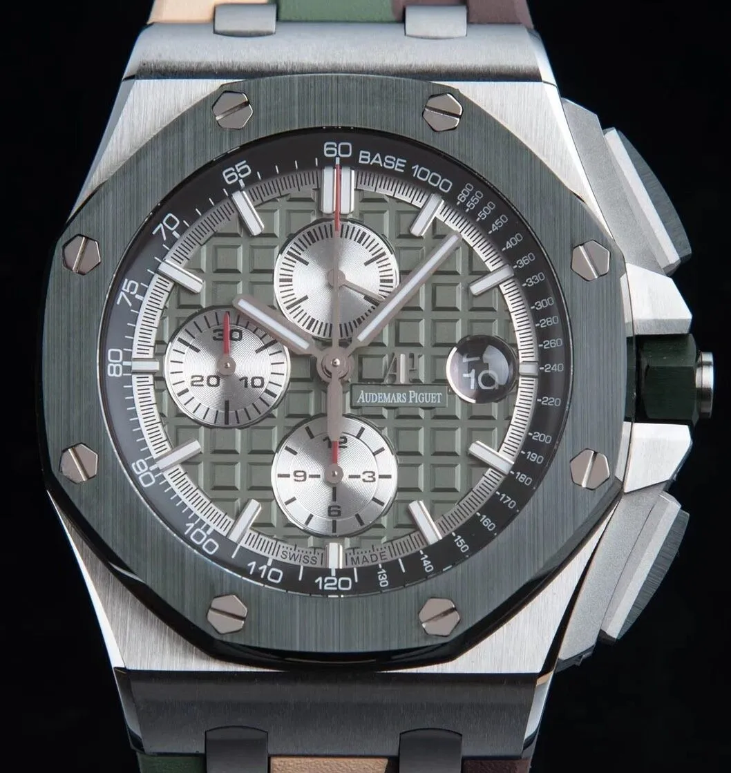 Tailored Audemars Piguet Royal Oak Offshore 26400SO.OO.A055CA.01 Khaki Green Panda Platter APF Factory 2080