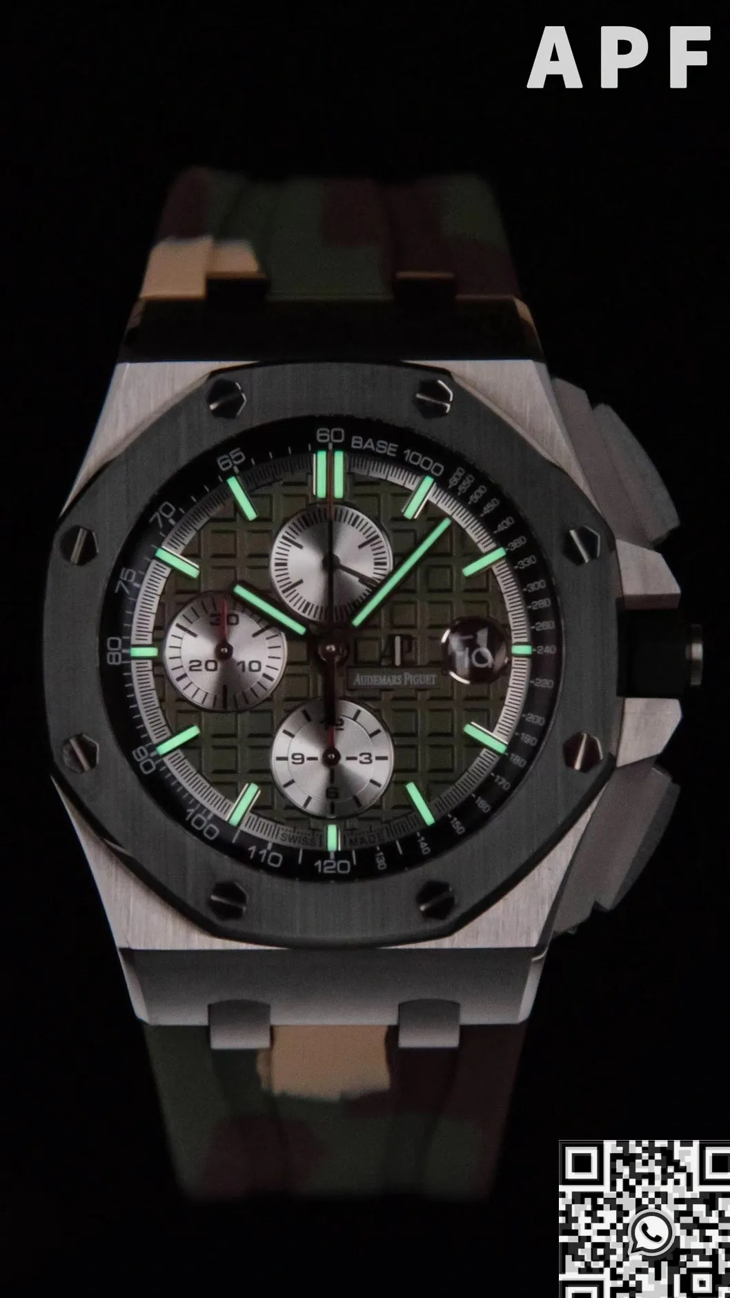 Tailored Audemars Piguet Royal Oak Offshore 26400SO.OO.A055CA.01 Khaki Green Panda Platter APF Factory 2080