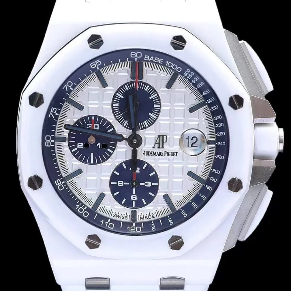 Audemars Piguet Royal Oak Offshore 26402CB.OO.A010CA.01 White Panda Plate APF Factory Stretchable 2074