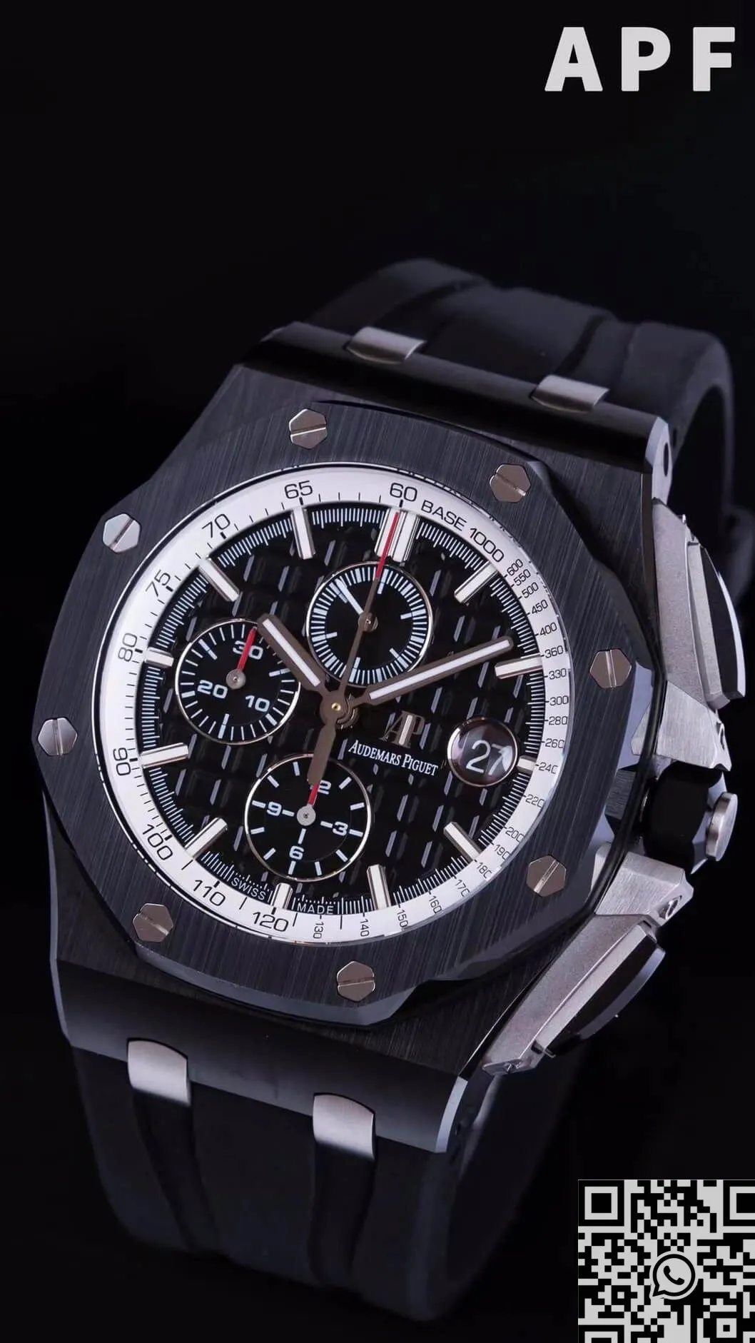 Breathable Audemars Piguet Royal Oak Offshore 26405CE.OO.A002CA.01 Dark Gray Panda Plate APF Factory 2081