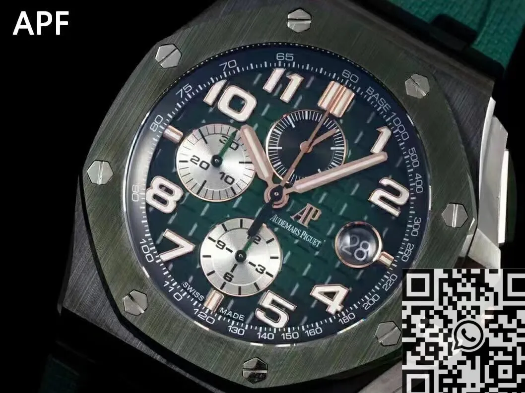 Audemars Piguet Royal Oak Offshore 26405CE.OO.A056CA.01 Smoked Green Panda Plate APF Factory ZeroBulk 2086