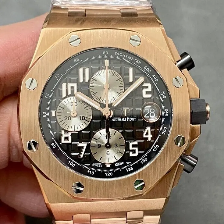 Audemars Piguet Royal Oak Offshore 26470OR.OO.1000OR.02 Gray Ruthenium Panda Plate APF Factory Sophisticated 2095