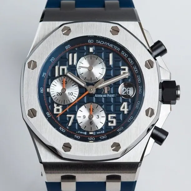 Audemars Piguet Royal Oak Offshore 26470ST.OO.A027CA.01 Blue Rubber Strap APF Factory Comfortable 2103