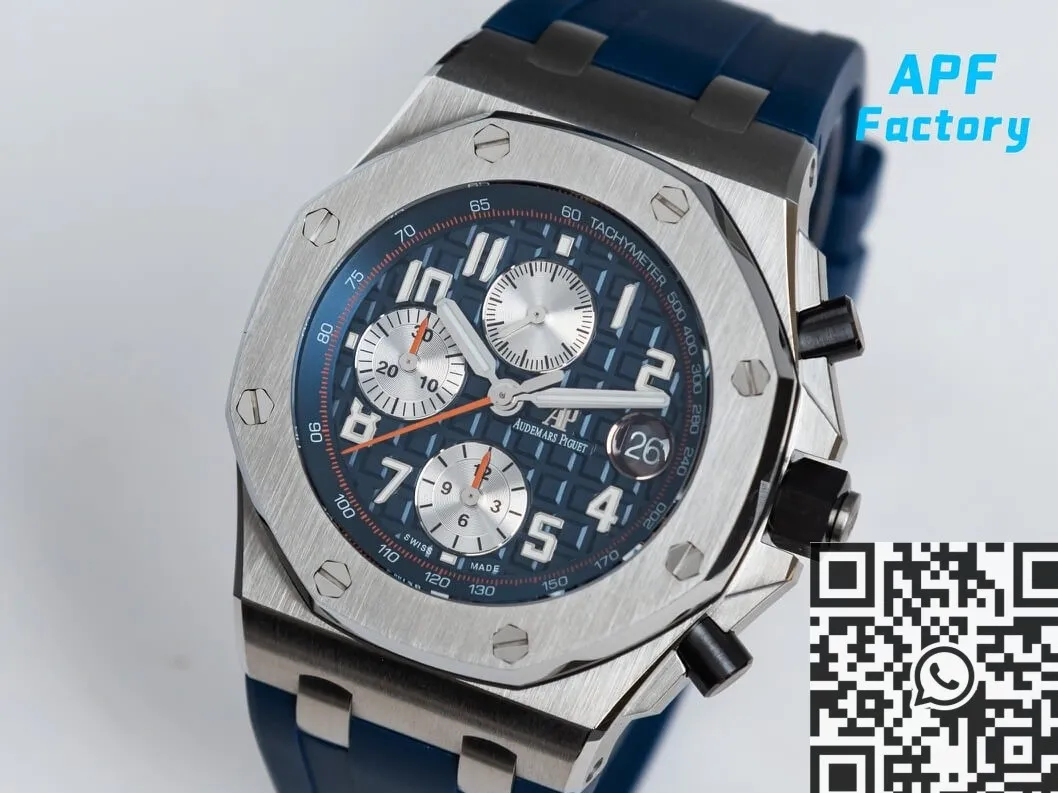 Audemars Piguet Royal Oak Offshore 26470ST.OO.A027CA.01 Blue Rubber Strap APF Factory Comfortable 2103