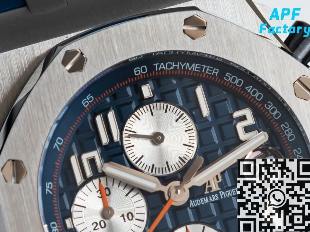 Audemars Piguet Royal Oak Offshore 26470ST.OO.A027CA.01 Blue Rubber Strap APF Factory Comfortable 2103