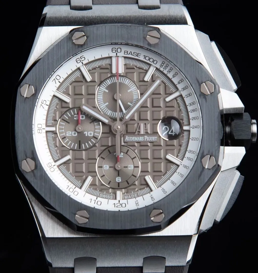 Stretchable Audemars Piguet Royal Oak Offshore Replica Watch 26400 Gray Panda Plate APF Factory 2106