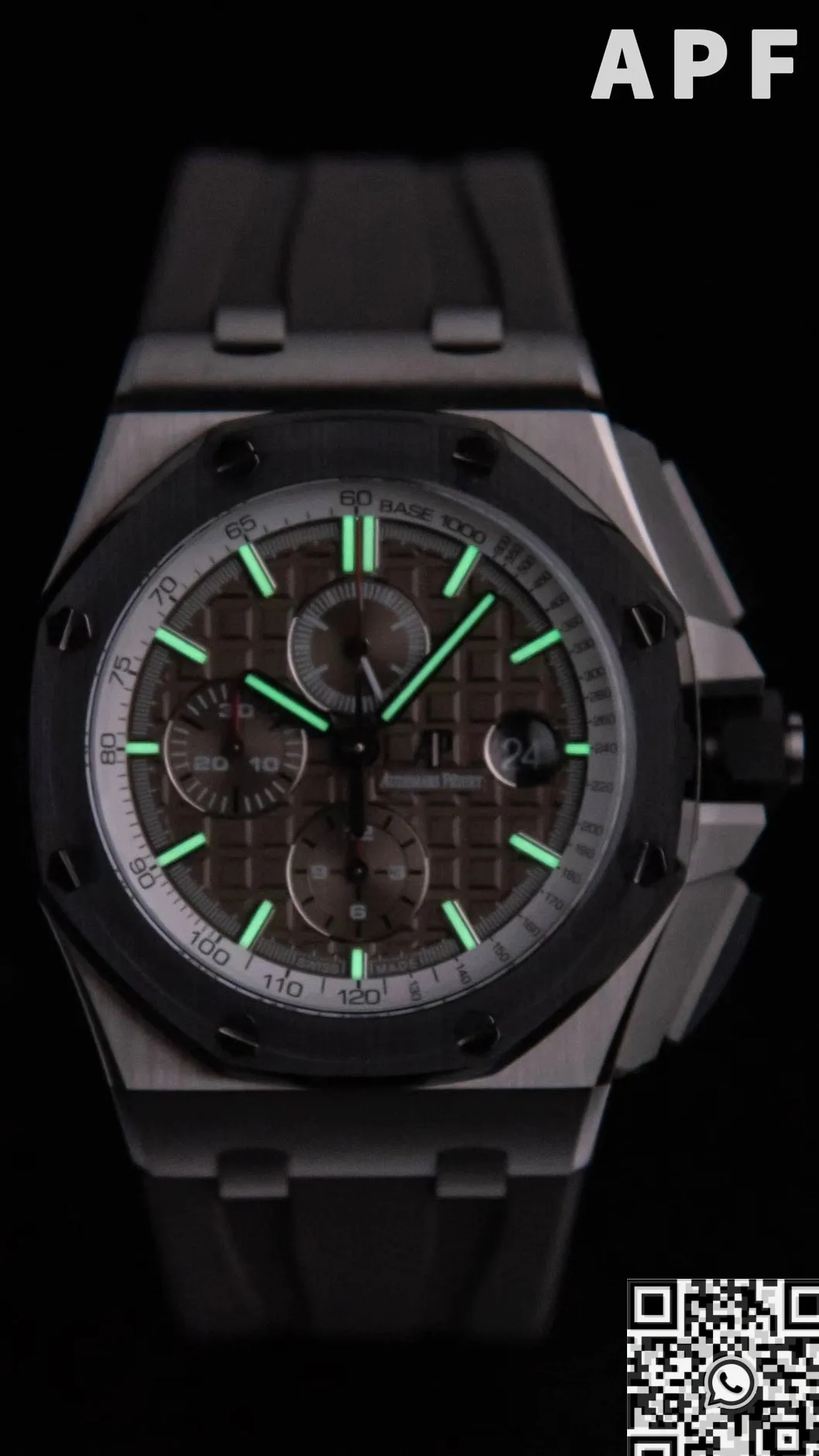 Stretchable Audemars Piguet Royal Oak Offshore Replica Watch 26400 Gray Panda Plate APF Factory 2106