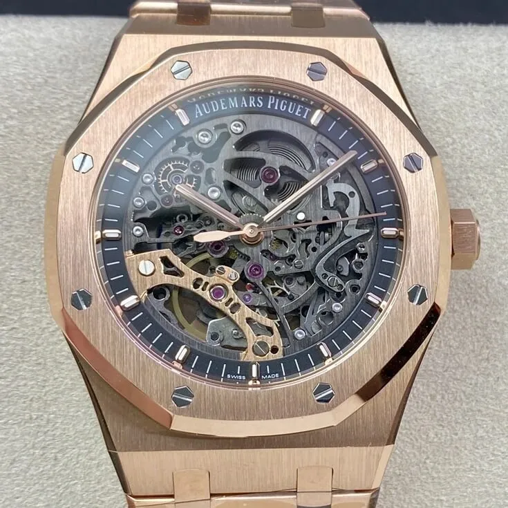 Upgraded Audemars Piguet Royal Oak15407OR.OO.1220OR.01 Rose Gold Watch APS Factory 2020