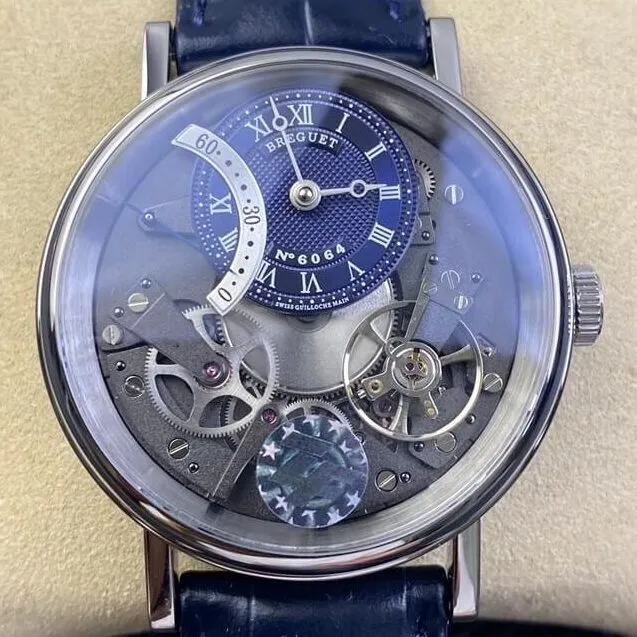 Breguet Tradition 7097BB GY 9WU Blue Dial Watch ZF Factory Bold 2209