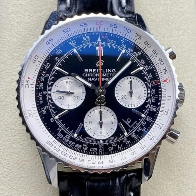 Breitling Navitimer AB0121211B1P2 Leather Strap 43MM Watch BLS Factory Refined 2884