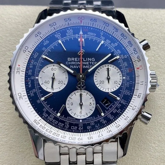 Durable Breitling Navitimer AB0127211C1A1 Blue Dial 46MM Watch BLS Factory 2887