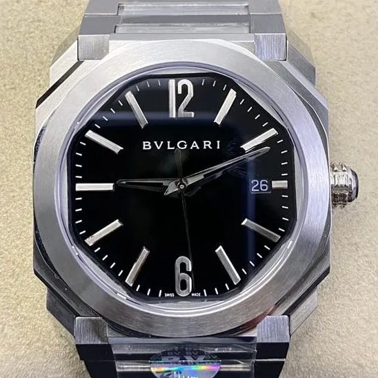 Bvlgari Octo Finissimo 102031 Black Dial Watch BV Factory OdorResistant 2477