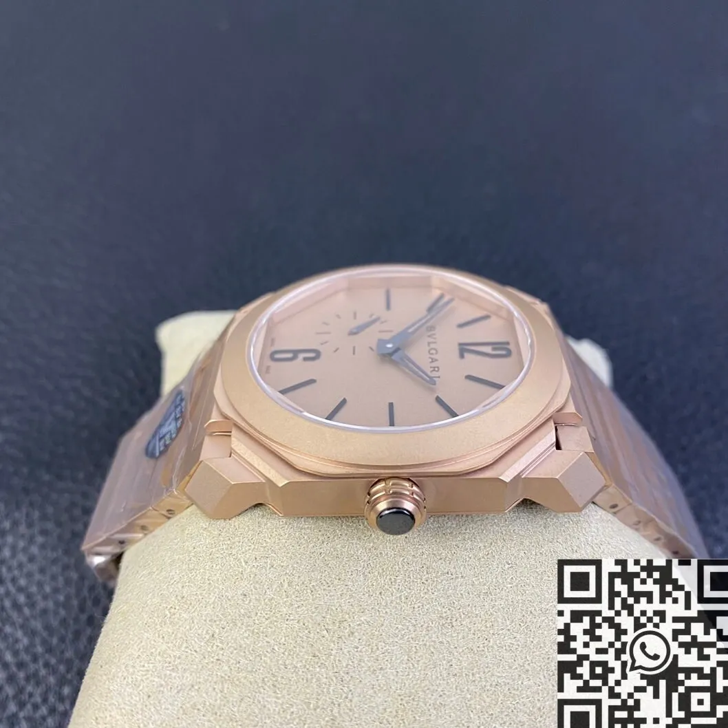 Versatile Bvlgari Octo Finissimo 102912 Rose Gold Watch BV Factory 2478