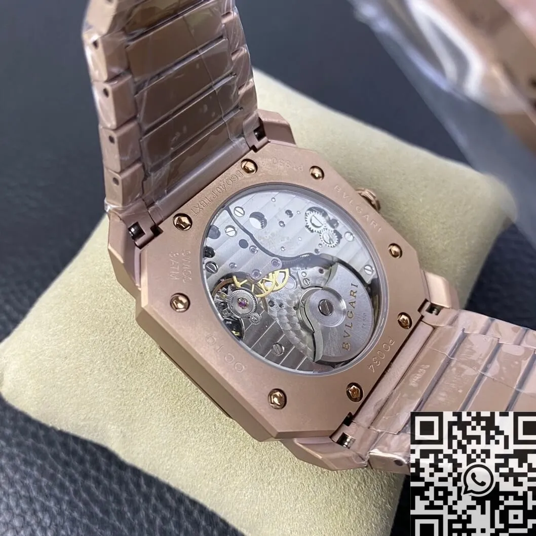 Versatile Bvlgari Octo Finissimo 102912 Rose Gold Watch BV Factory 2478