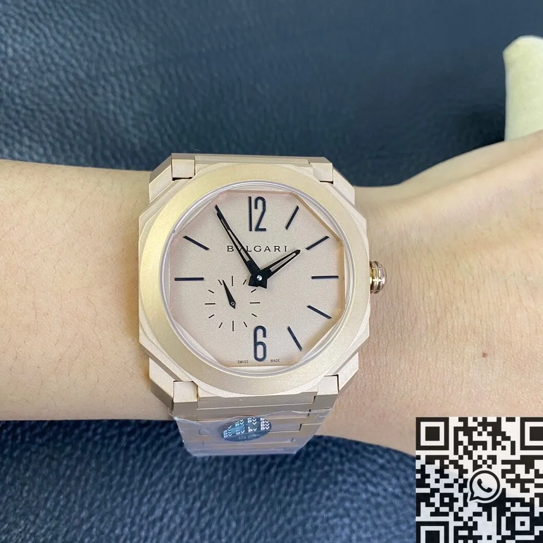 Versatile Bvlgari Octo Finissimo 102912 Rose Gold Watch BV Factory 2478