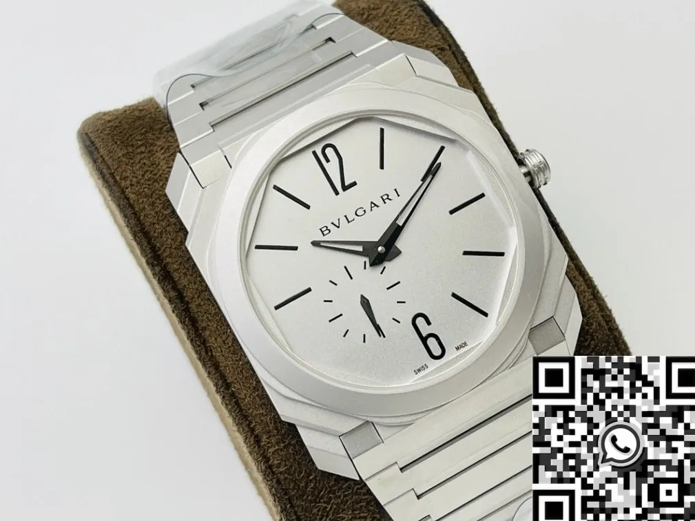Bvlgari Octo Finissimo 103011 Silver White Dial Watch BV Factory Lightweight 2479