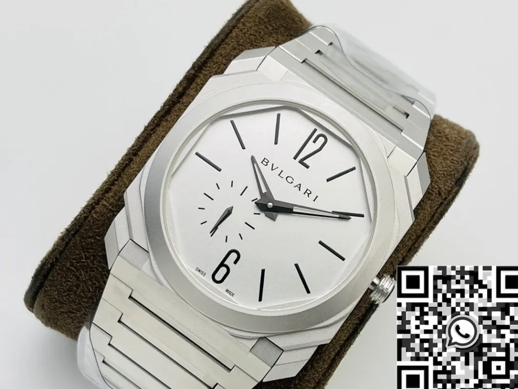 Bvlgari Octo Finissimo 103011 Silver White Dial Watch BV Factory Lightweight 2479